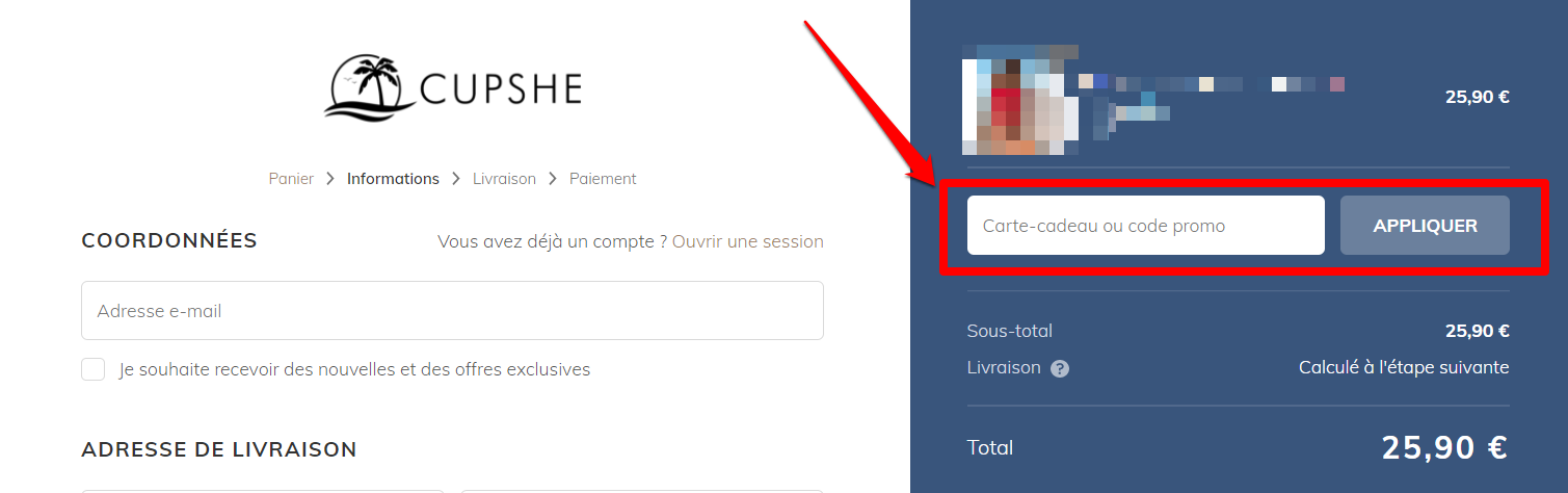 Code Promo Cupshe - 30 € et 10 % de réduction - juillet 2026